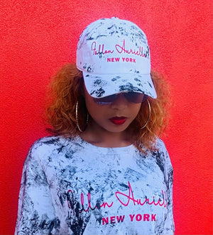 Fallon Aurielle Unisex Signature New York T-Shirt (White, Red & Black)