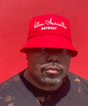 Fallon Aurielle Signature Detroit Bucket Hat (Red & White)