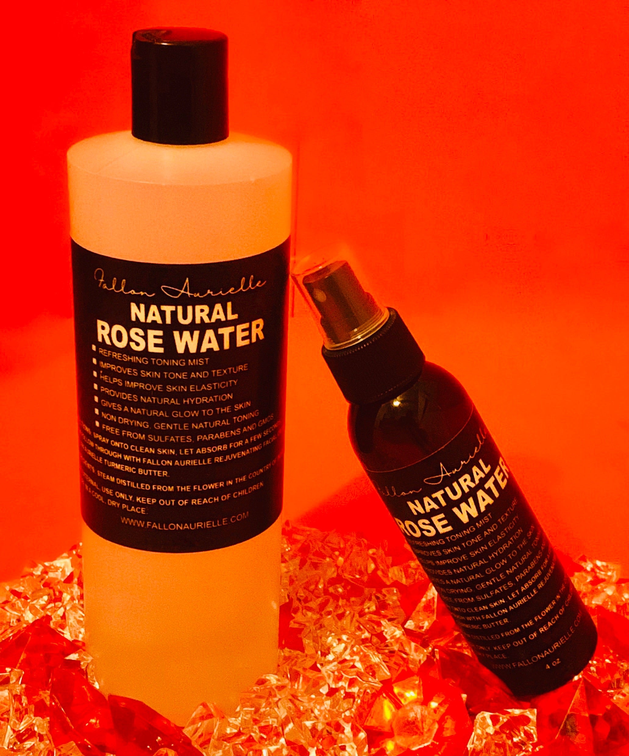 Fallon Aurielle Natural Rose Water Skincare Set