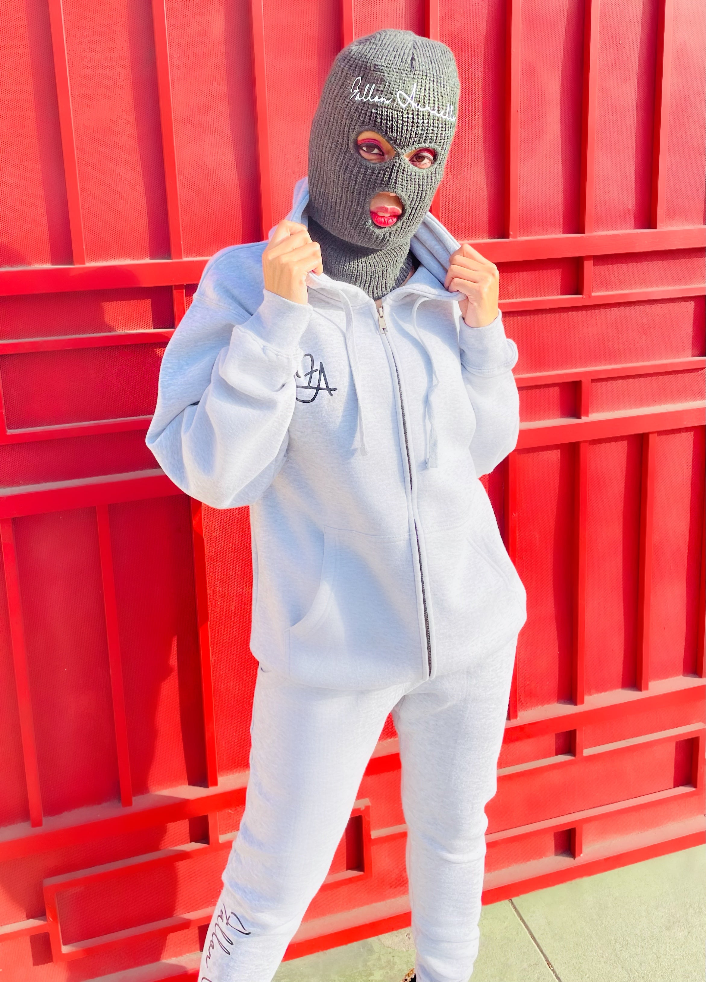 Fallon Aurielle Signature 3-Hole Full Face Mask (Charcoal Gray)