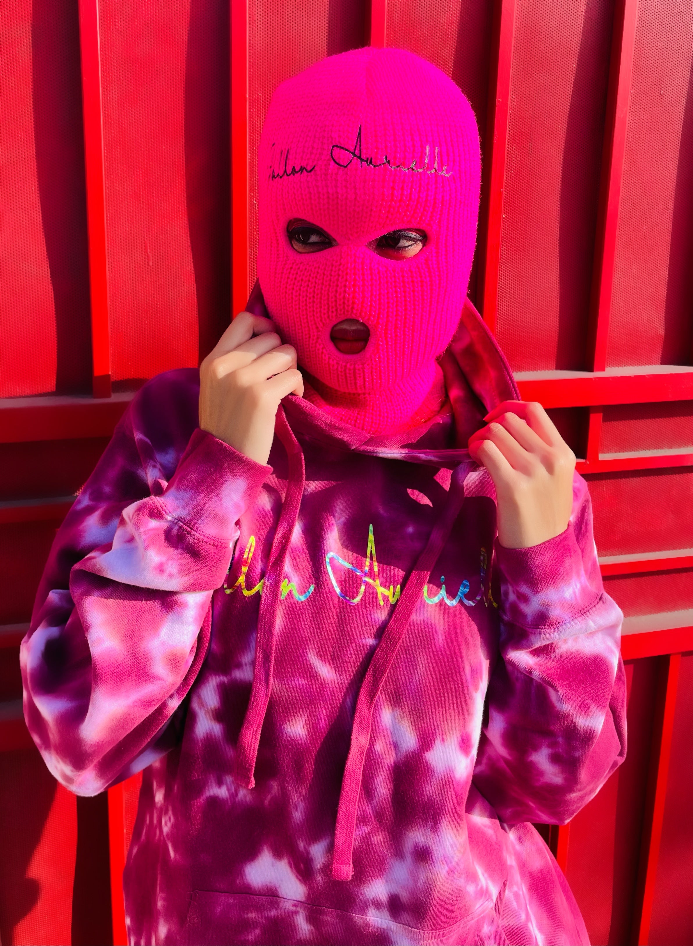 Fallon Aurielle Signature 3-Hole Full Face Mask (Fuchsia Pink)