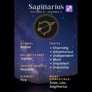 Fallon Aurielle Unisex Signature Sagittarius Zodiac Jacket Jogging Set (Royal Blue & White)