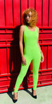 Fly Girl Jumpsuit (Neon Green)