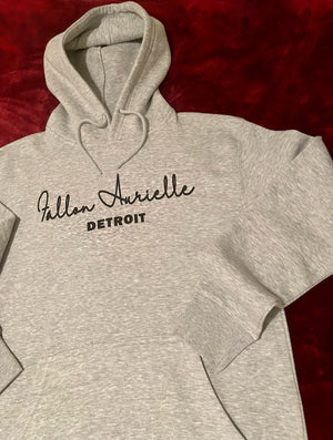 Fallon Aurielle Unisex Signature Detroit Rep Yo Set Hoodie (Gray & Black)