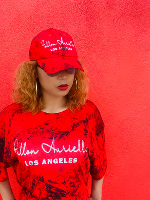 Fallon Aurielle Unisex Signature Los Angeles  T-Shirt (Red, Black & White)