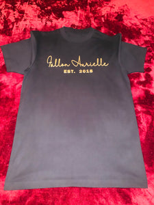 Fallon Aurielle Unisex Signature EST. 2018 T-Shirt (Black & Gold)